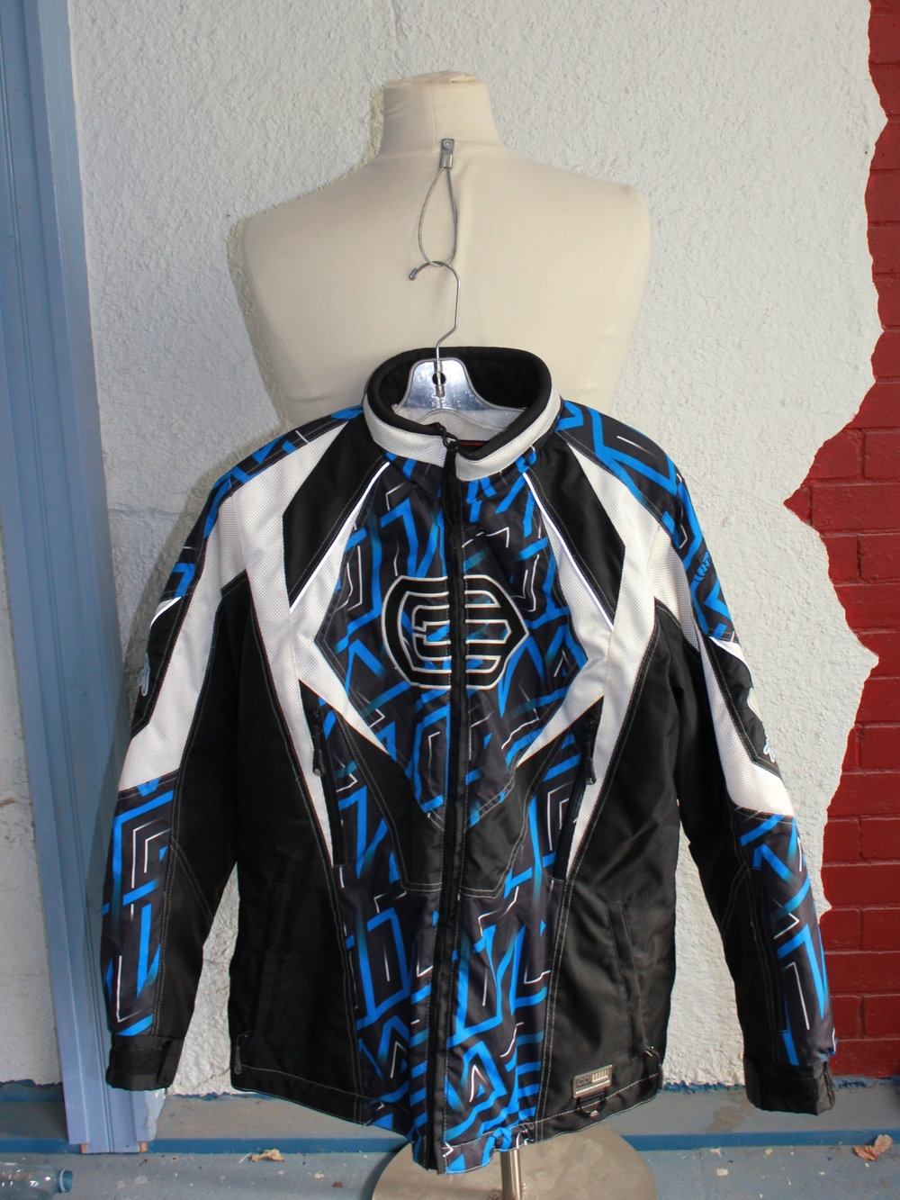 Choko Design Ladies Medium Insulated Snowmobile Jacket Blue Black